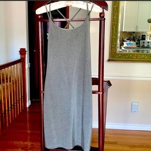 Criss cross shimmery dress, great for date nights, parties